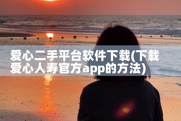 爱心二手平台软件下载